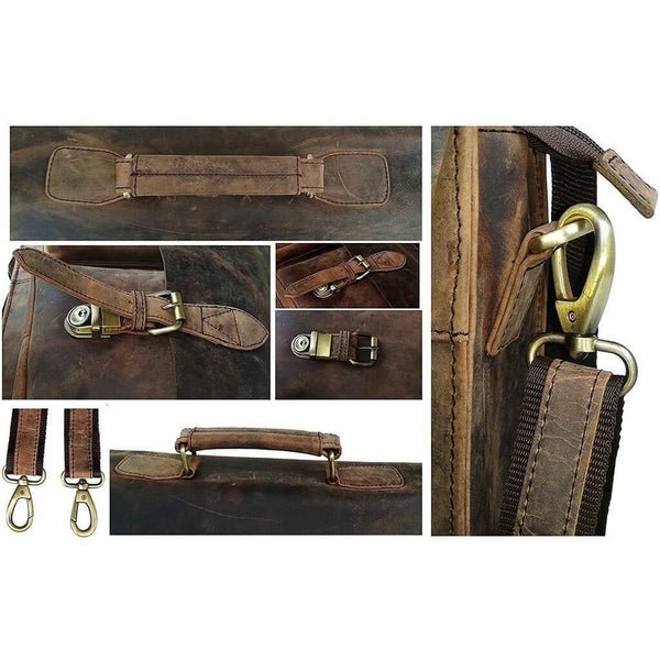 Retro Style Buffalo Leather Bags W/ With A High-quality Leather Bags Gallery