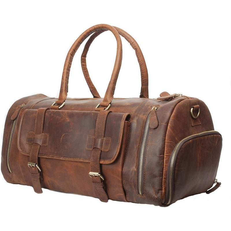 Crazy Horse Men’s Leather Overnight Bag Leather Bags Gallery