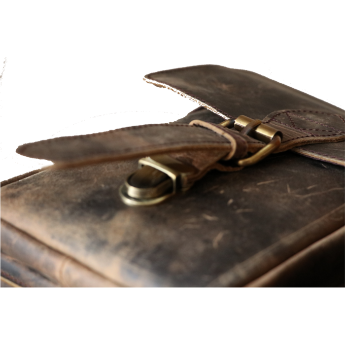Vintage Retro Buffalo Leather Briefcase