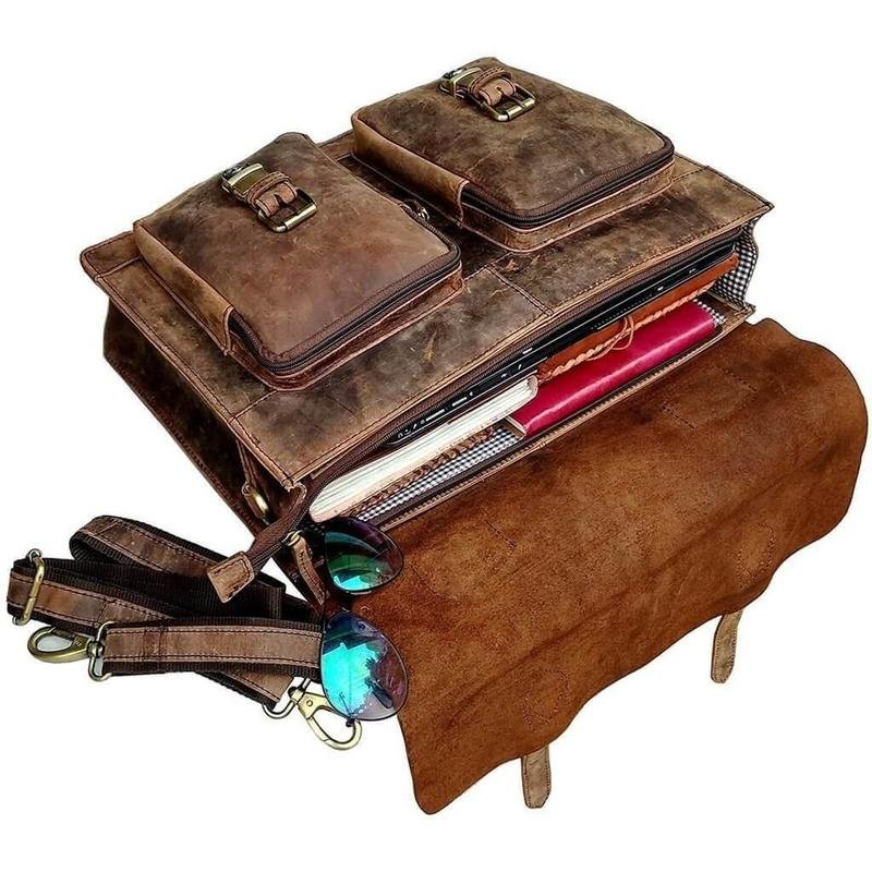 Retro Style Buffalo Leather Bags W/ With A High-quality Leather Bags Gallery