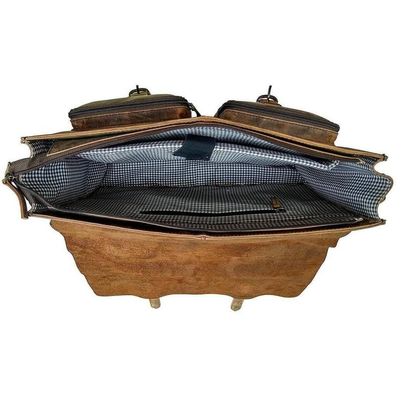 Retro Style Buffalo Leather Bags W/ With A High-quality Leather Bags Gallery
