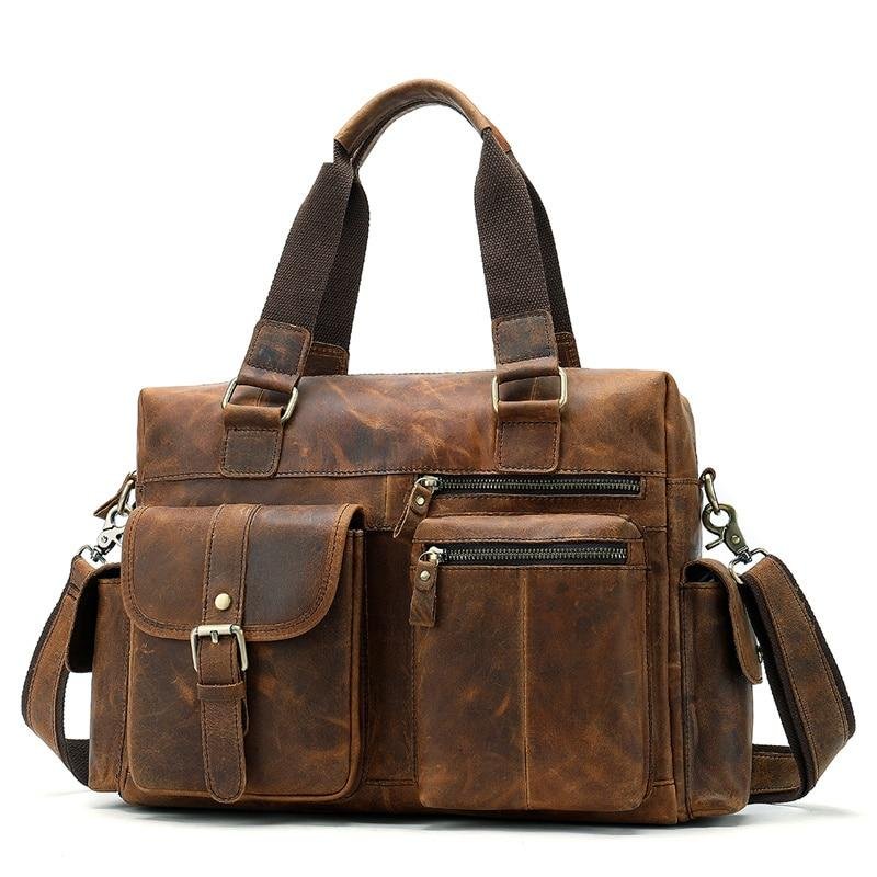 Vintage Retro Leather Shoulder Handbag