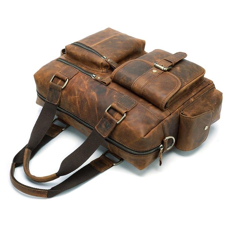 Vintage Retro Leather Shoulder Handbag