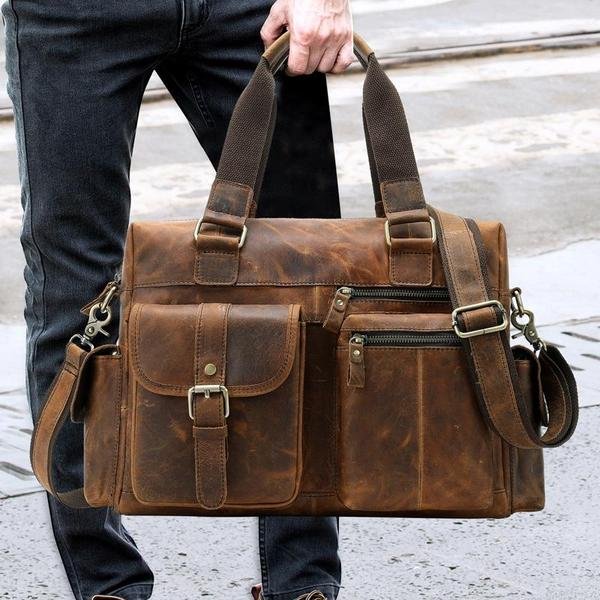 Vintage Retro Leather Shoulder Handbag
